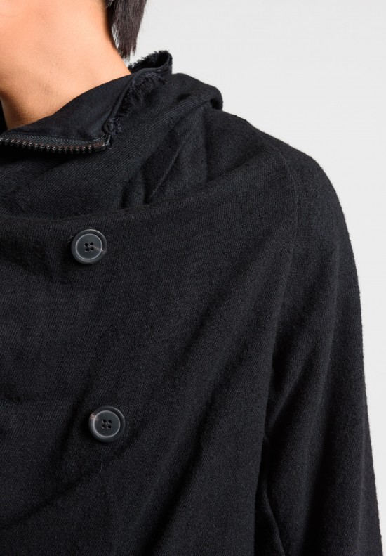 Rundholz Hooded Embellished Jacket in Black	