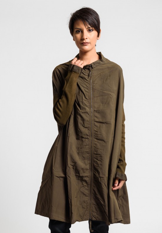 Rundholz Dip Oversize Jacket Dress in Linoil Cloud	