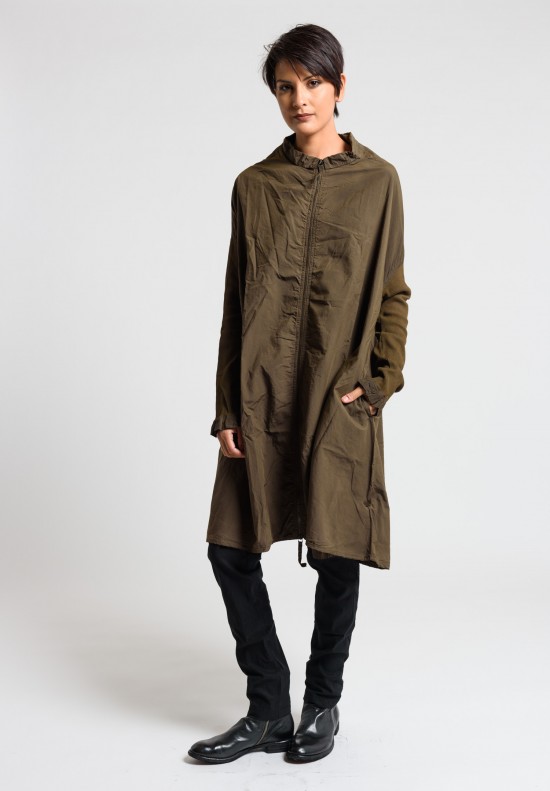 Rundholz Dip Oversize Jacket Dress in Linoil Cloud	