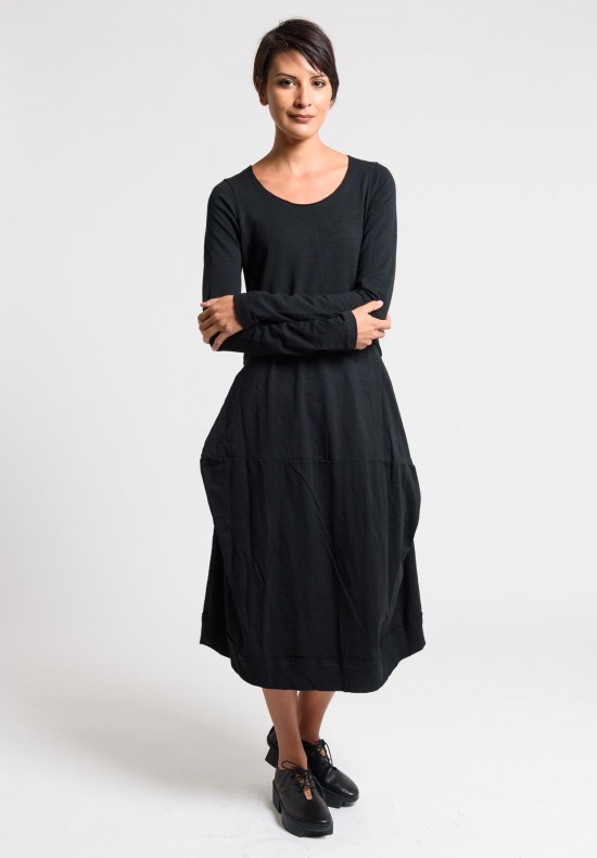 Rundholz Black Label Exposed Seam Tulip Dress in Black | Santa Fe Dry ...