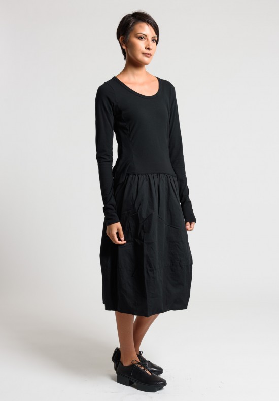 Rundholz Black Label Attached Skirt Dress in Black | Santa Fe Dry Goods ...