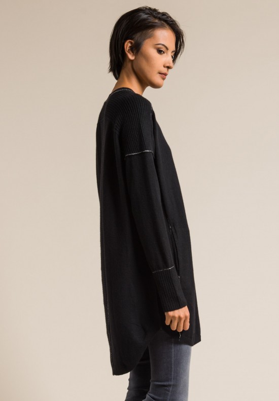Paychi Guh Cashmere Sweater Tunic in Black