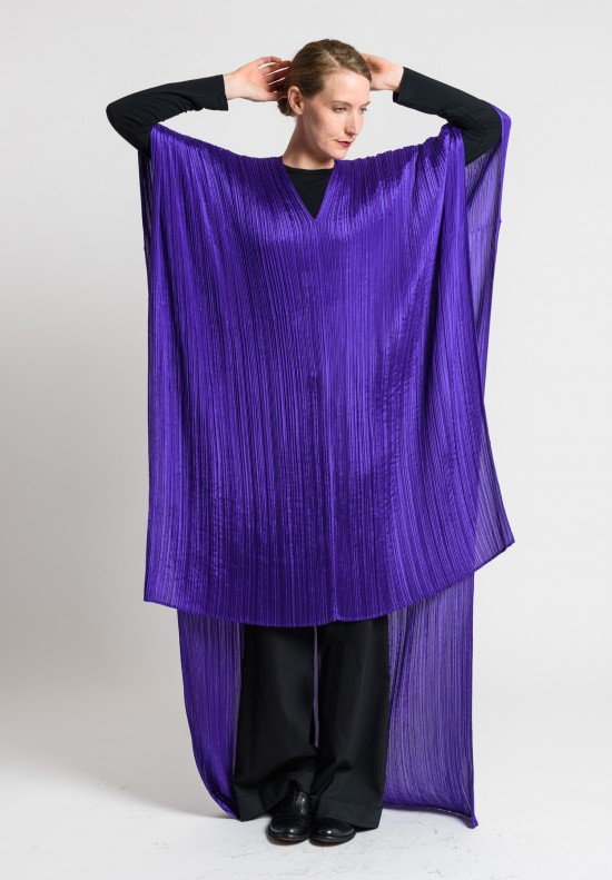 Issey Miyake Pleats Please Madame-T Pleated Scarf in Purple