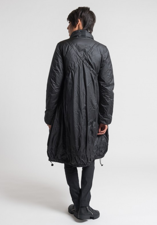 Rundholz Black Label A-Line Puffy Coat in Black	