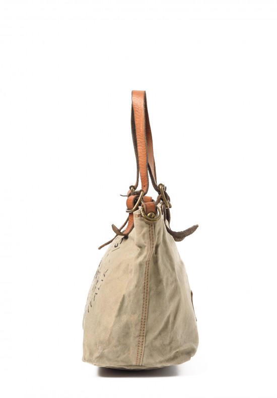 Campomaggi Small Canvas Bag in Beige	