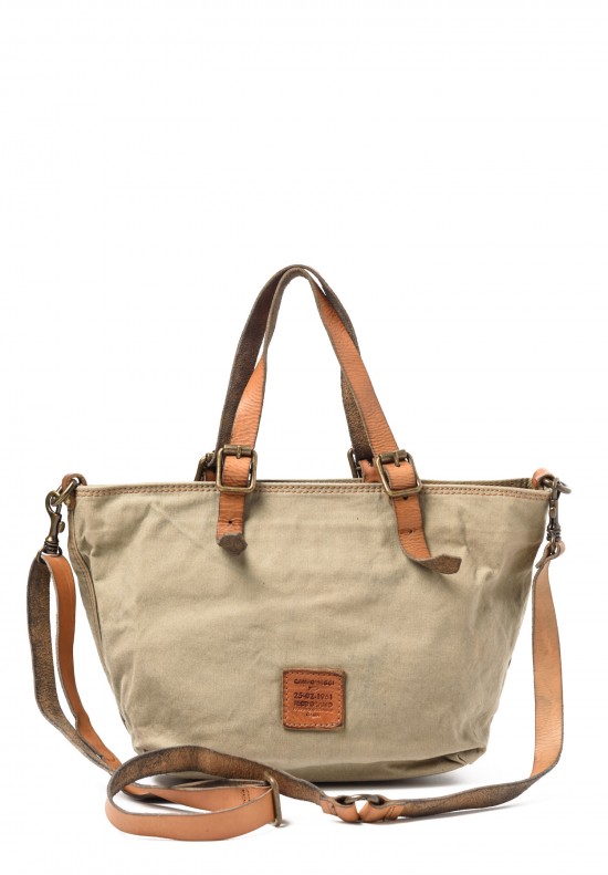 Campomaggi Small Canvas Bag in Beige	