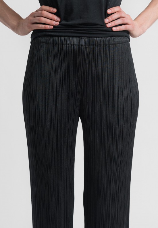 Shop Pleats Please Issey Miyake Basic Cropped Pants Online | Camargue  Fashion Australia