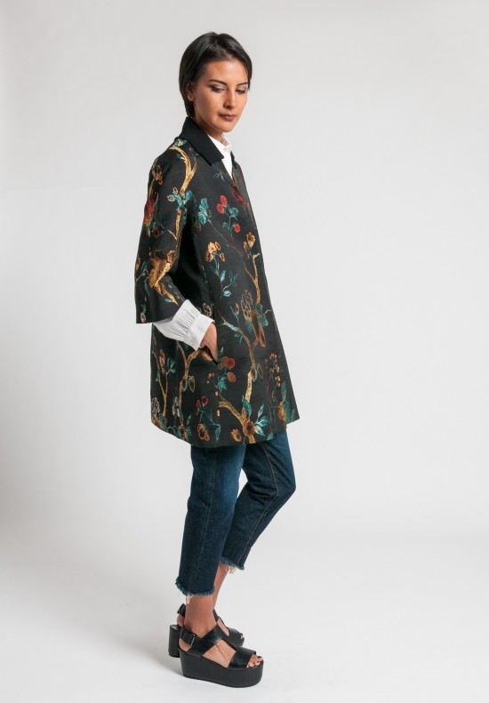 Etro Floral 3/4 Sleeve Jacket in Black | Santa Fe Dry Goods . Workshop ...