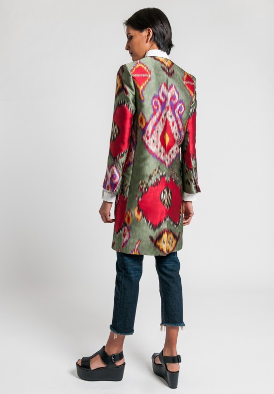 Etro Ikat Print Jacket in Sage | Santa Fe Dry Goods . Workshop