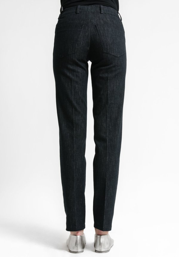 Akris Stretch Cotton Magda Slim Jeans in Black	