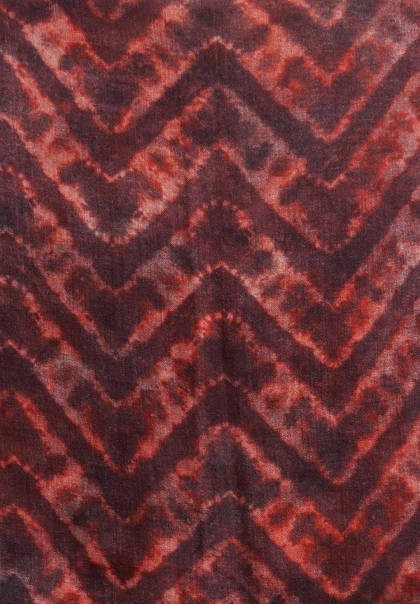 Alonpi Cashmere Printed Nora Scarf in Red	
