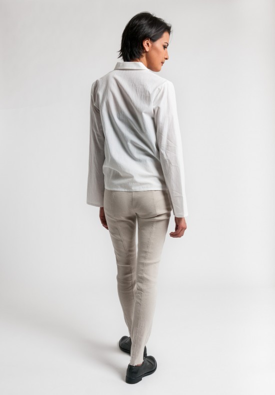 Annette Görtz Key Wrap Shirt in Off White	
