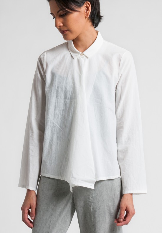 Annette Görtz Key Wrap Shirt in Off White	