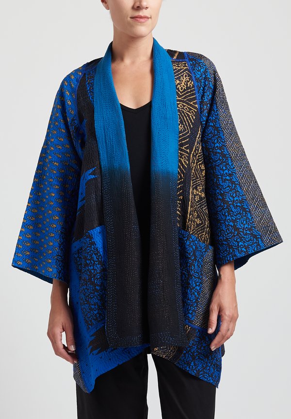 Mieko Mintz Ombre Print Jacket in Blue Mix 1	