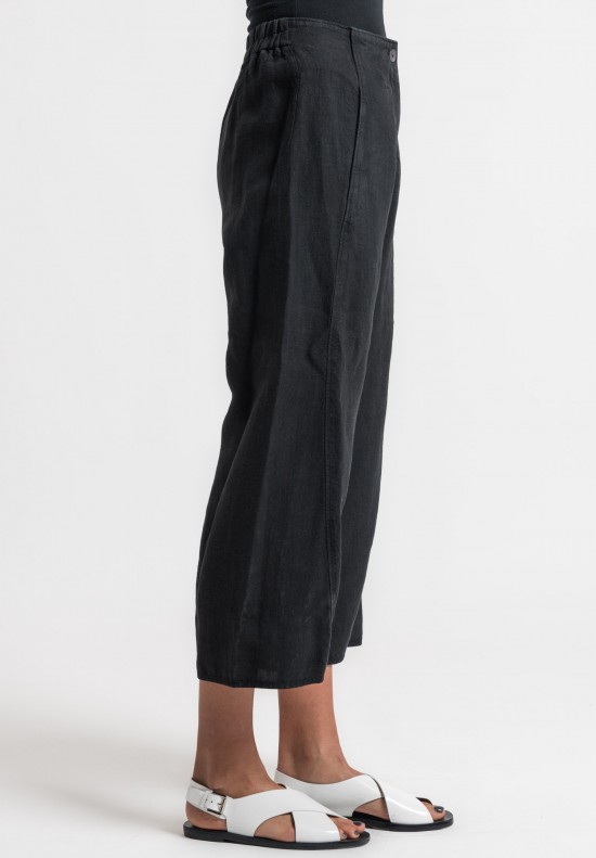 Oska Linen Tami Short Pants in Black | Santa Fe Dry Goods . Workshop ...
