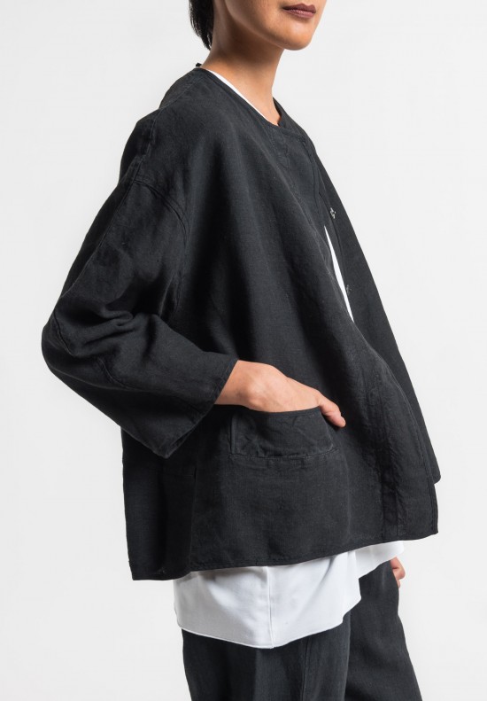 Oska Linen Talida Jacket in Black | Santa Fe Dry Goods . Workshop ...