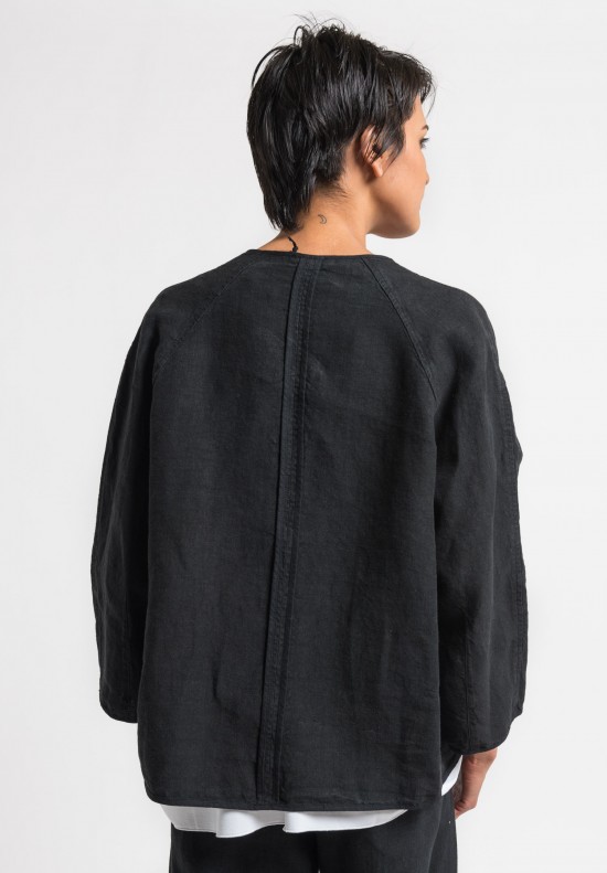 Oska Linen Talida Jacket in Black | Santa Fe Dry Goods . Workshop ...