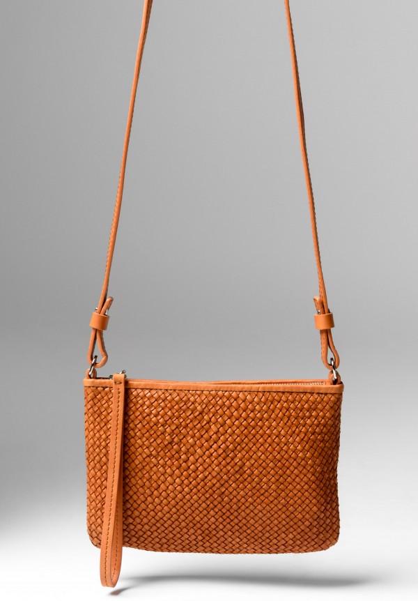 Massimo Palomba Lily CB Wood Bag in Cuoio	