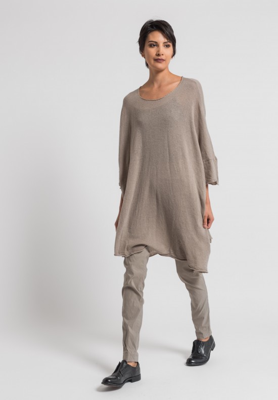 Rundholz Oversized Cashmere Tunic in Desert	