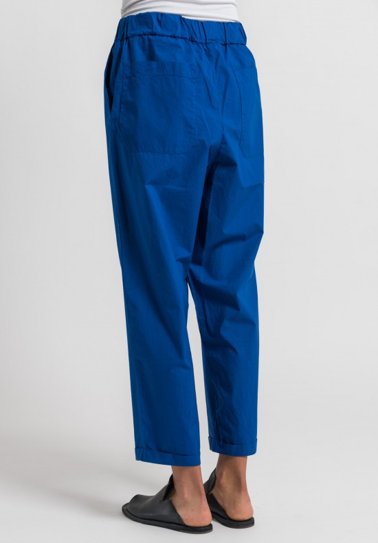 Labo.Art Panta Vela Clara Cotton Pants in Royal Blue	