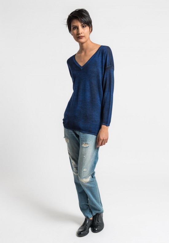 Avant Toi Lightweight V-Neck Sweater in China	