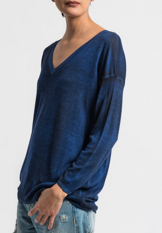 Avant Toi Lightweight V-Neck Sweater in China	