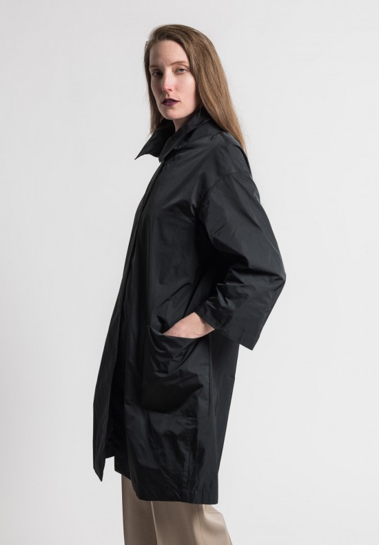 Pauw Point Collar Relaxed Jacket in Black	