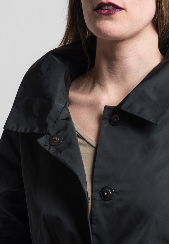 Pauw Point Collar Relaxed Jacket in Black	