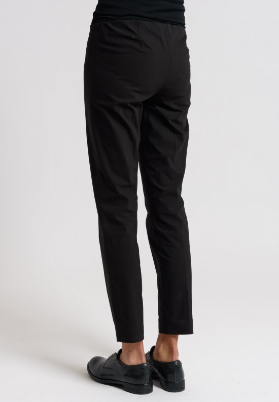 Brunello Cucinelli Stretch Cotton Slim Pants in Black	