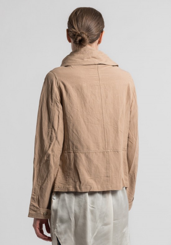 Nicholas K Linen/Cotton Short Duster Jacket in Dusk	