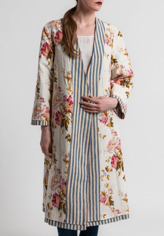 Péro Linen/Cotton Floral Embroidery Jacket in Multicolor	