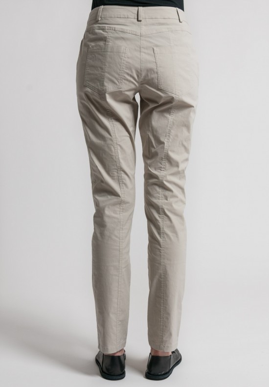 Annette Görtz Stretch Cotton Elias Pants in Gobi	