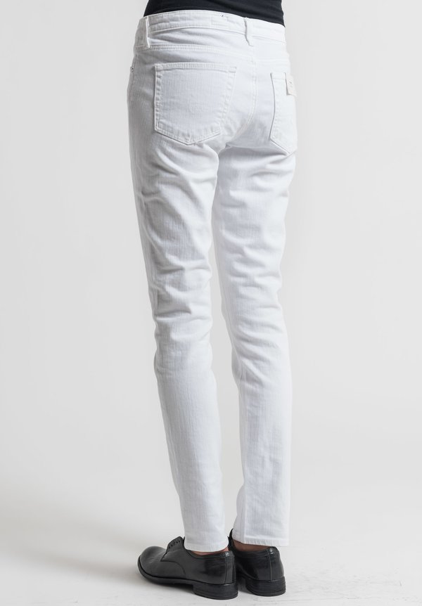 AG Jeans Prima Cigarette Jeans in White