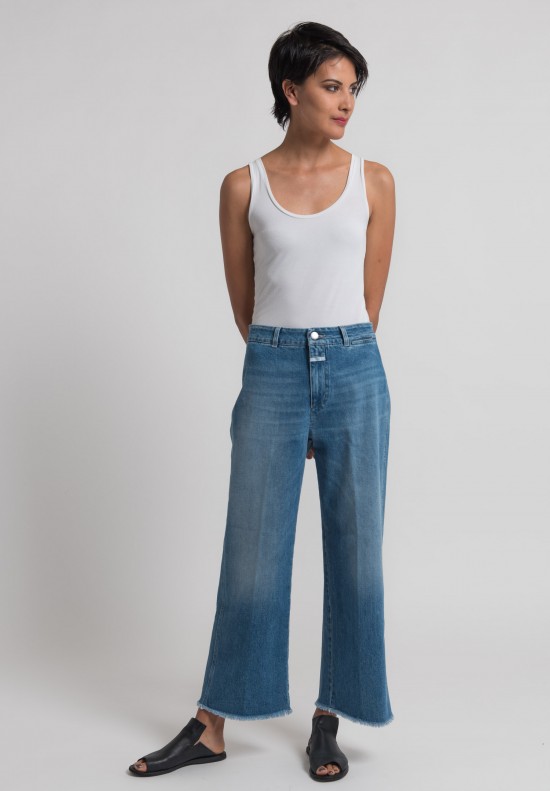 Closed Cropped Mina Jeans in Worn Down Blue | Santa Fe Dry Goods ...