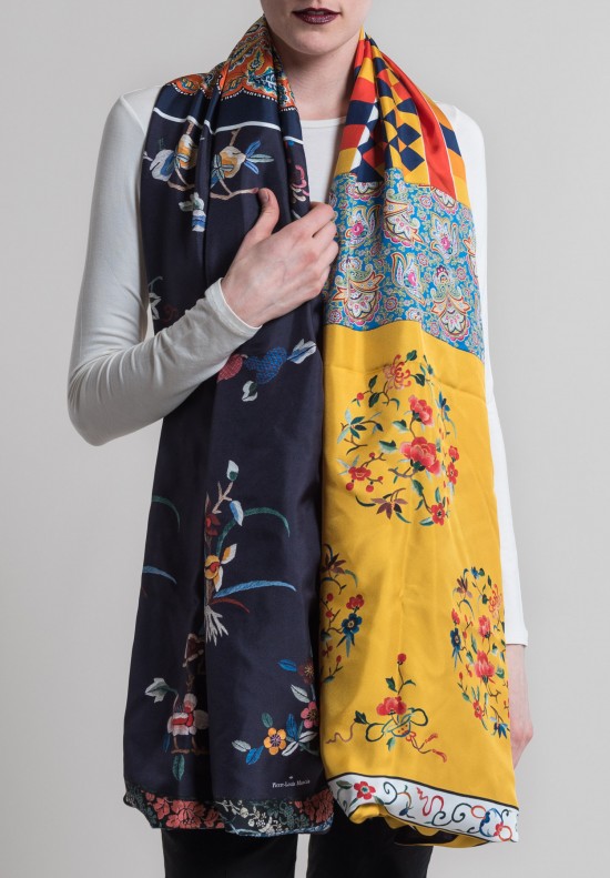 Pierre-Louis Mascia pure Silk Cotton scarf wrap 100% authentic original#4