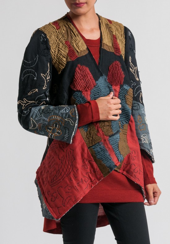 Urban Zen Artisan Patchwork Jacket in Multicolor	