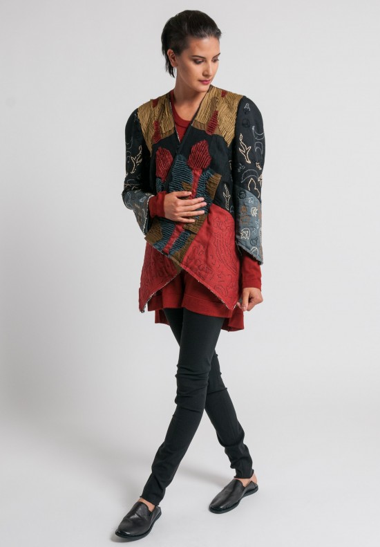 Urban Zen Artisan Patchwork Jacket in Multicolor	