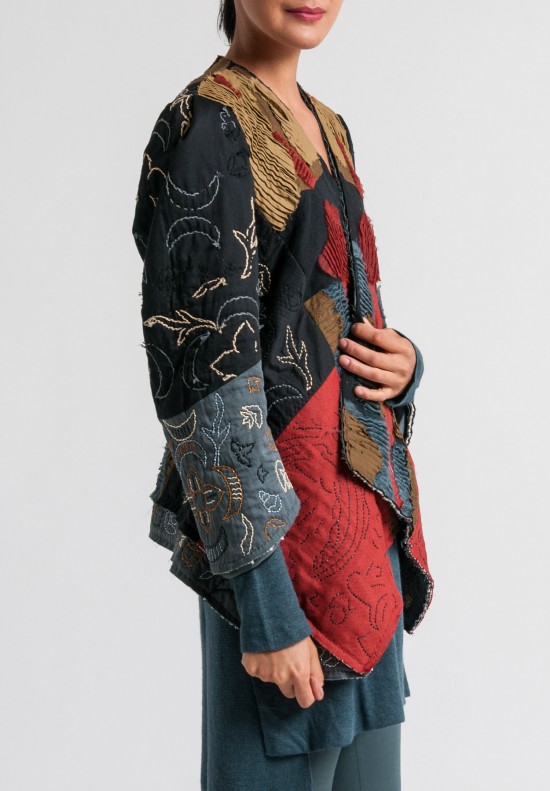 Urban Zen Artisan Patchwork Jacket in Multicolor	