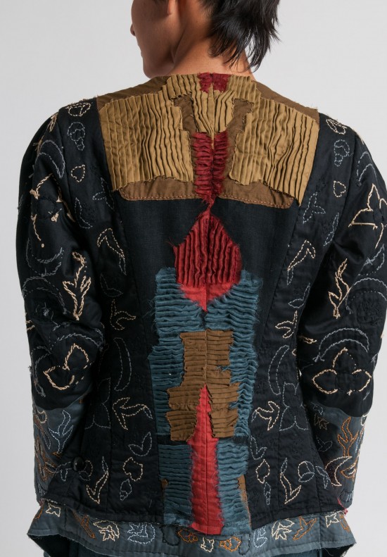 Urban Zen Artisan Patchwork Jacket in Multicolor	