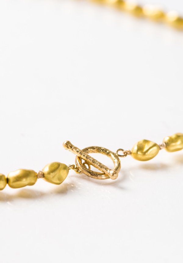 Greig Porter 18K Gold Organic Bead Necklace