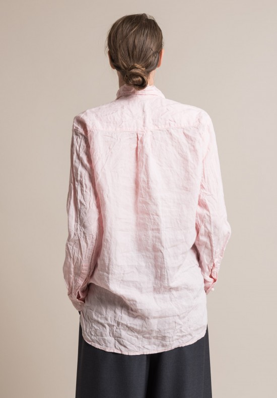 Daniela Gregis Washed Linen Shirt in Pink | Santa Fe Dry Goods ...