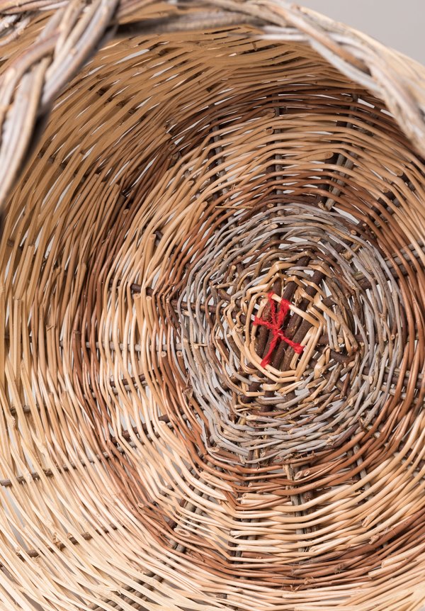 Daniela Gregis Handwoven Large Sardinian Basket in Natural