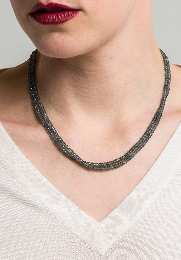 Denise Betesh 22K, Sapphire Double Strand Necklace