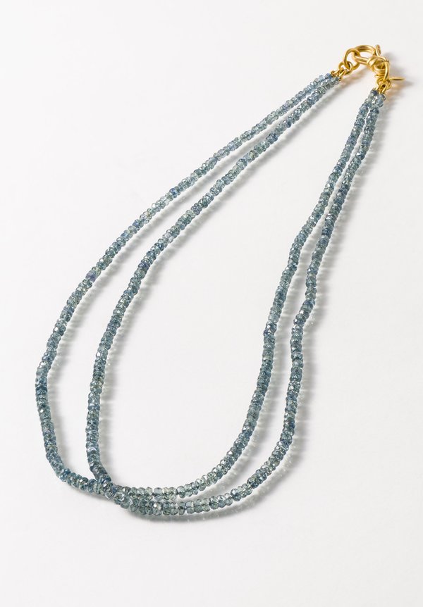 Denise Betesh 22K, Sapphire Double Strand Necklace