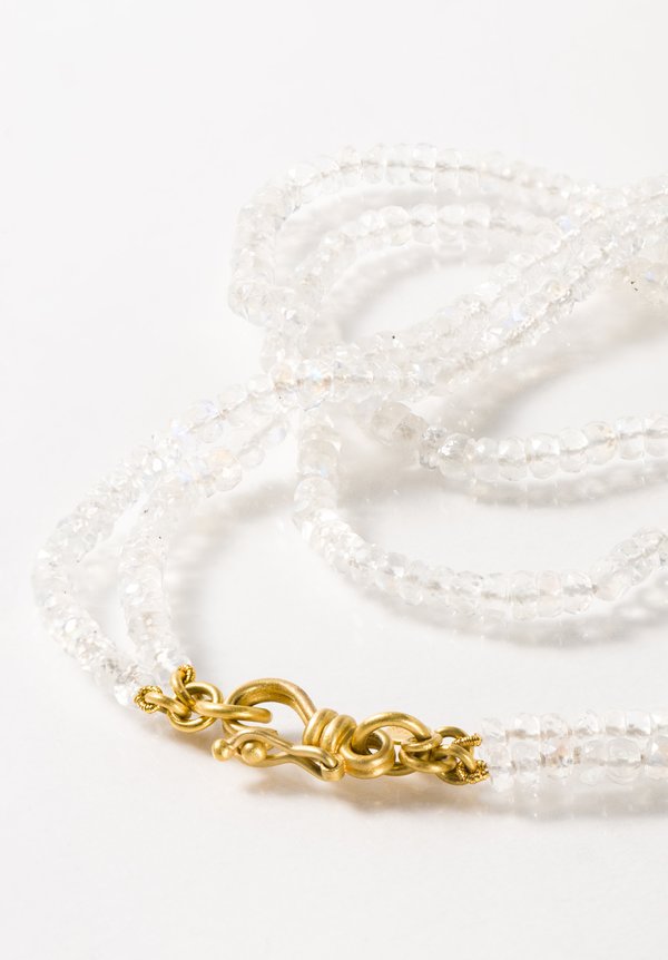 Denish Betesh 22K, Moonstone Bead Double Strand Necklace