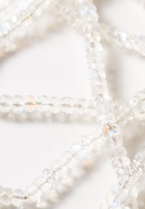 Denish Betesh 22K, Moonstone Bead Double Strand Necklace