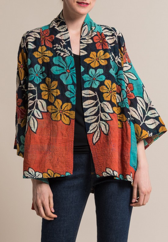 turquoise kimono jacket
