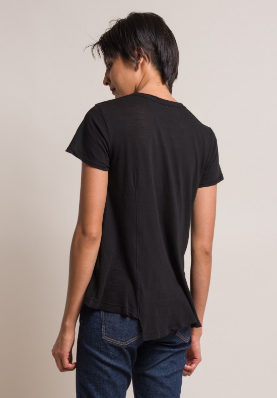 Wilt Darted Pocket Relaxed Tee in Black