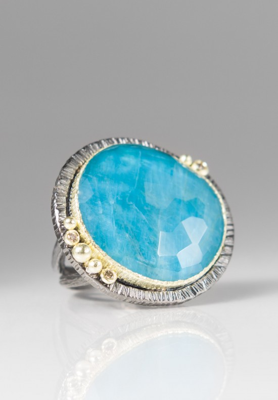 Maria Frantzi 18K, Silver Apatite Triplet Ring