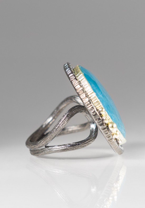Maria Frantzi 18K, Silver Apatite Triplet Ring